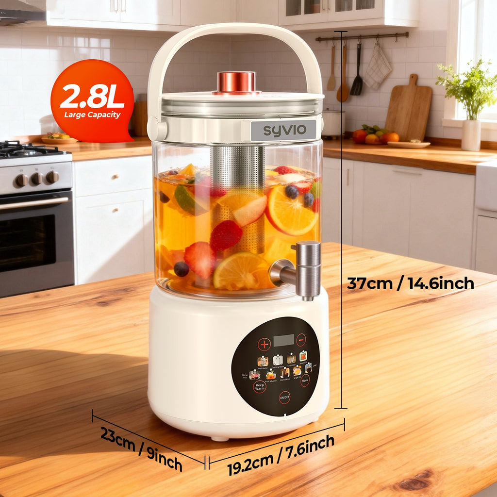 Health Drink Tea Set And Kettle, Can Be Cold Or Hot, Thermostatic Kettle With Faucet, 94.68 oz