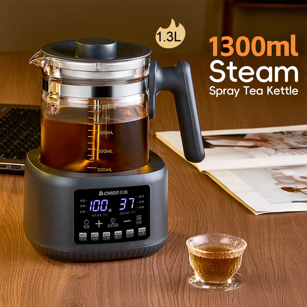 AU Plug Full-Automatic Steam Tea Maker Modern Electric Wellness Teapot Intelligent Temperature Control Household Office Desktop Tea Brewer Set