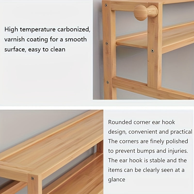 1pc 3-Tier Minimalist Desktop Bookshelf | Home Dorm Desk\u002F Office Workstation\u002F Bay Window Simple Storage Rack Narrow Space-Saving Shelf Suitable for Bedroom, Study Room, Office