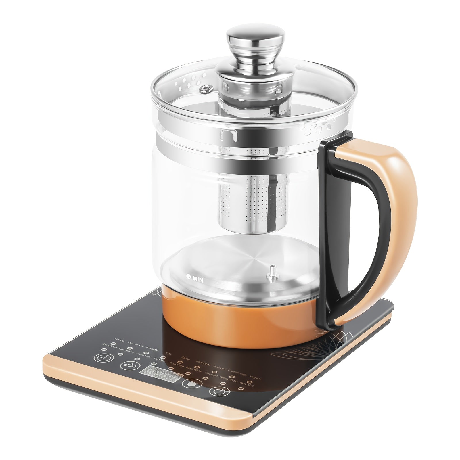 60.87 oz Electric Glass Kettle | Temperature Control, Tea Infuse, 18 Smart Menu, BPA-FREE, Anti-Dry Burning Protection, GDRASUYA10 Brand