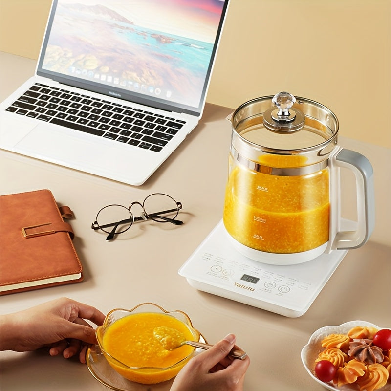 1.8L\u002F60.87oz Yalulu Electric Kettle, Health Kettle, Thickened Glass Kettle, 18 Functions, Removable Filter, Multifunctional Kettle, 110-130V, US Plug