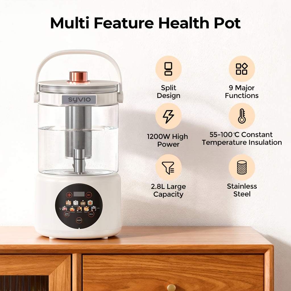 Health Drink Tea Set And Kettle, Can Be Cold Or Hot, Thermostatic Kettle With Faucet, 94.68 oz