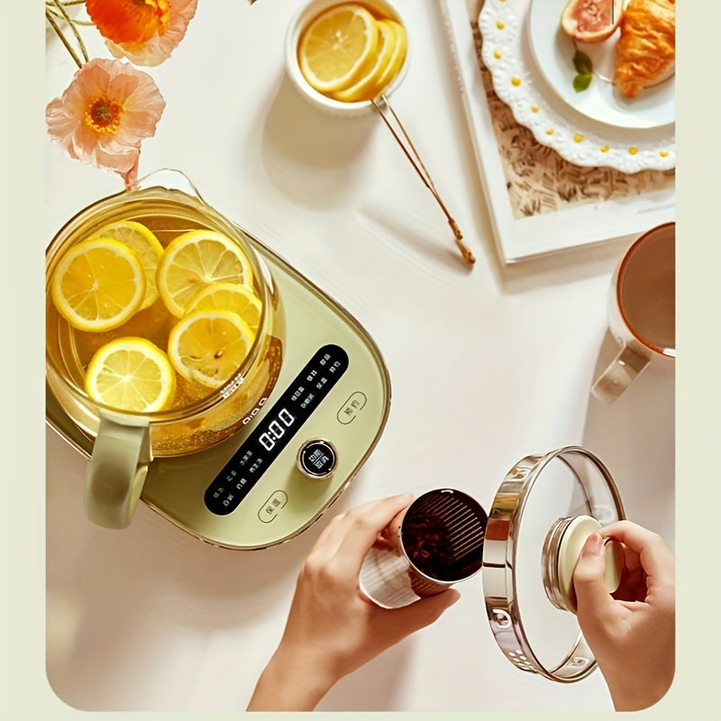 Health-Care Beverage Tea Maker and Kettle, 9-in-1 Programmable Brew Cooker Master, 1.5 L, Spruce Blue