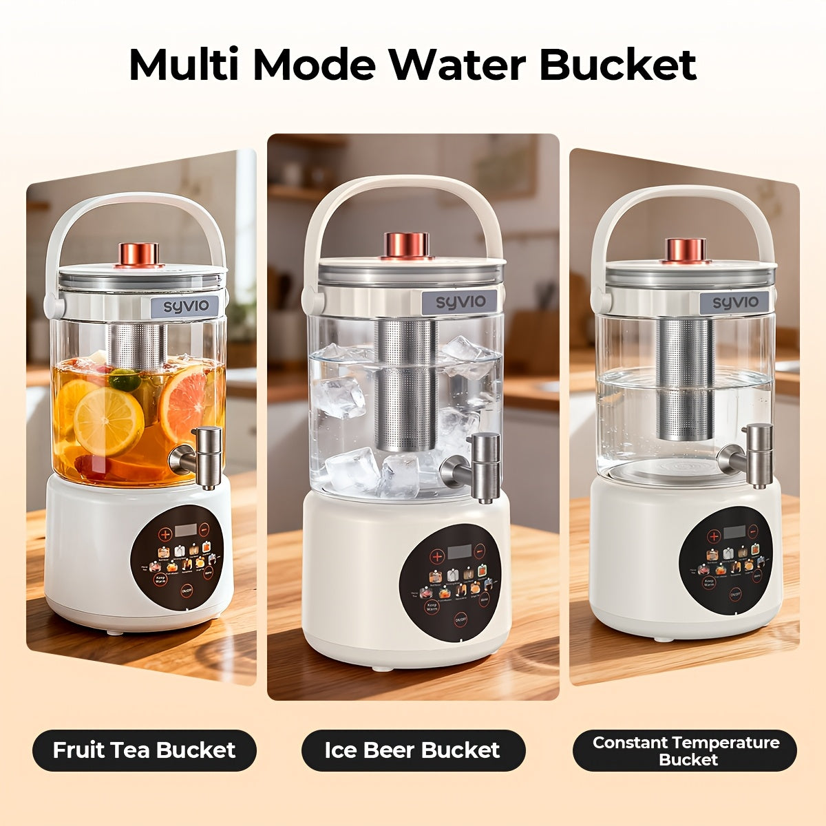 Health Drink Tea Set And Kettle, Can Be Cold Or Hot, Thermostatic Kettle With Faucet, 94.68 oz