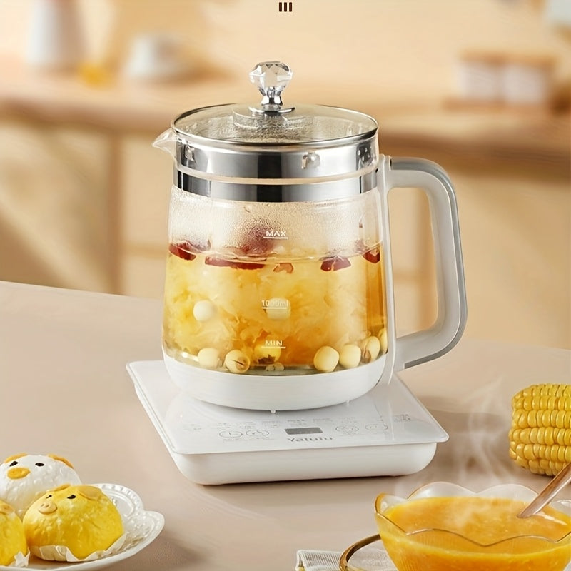 1.8L\u002F60.87oz Yalulu Electric Kettle, Health Kettle, Thickened Glass Kettle, 18 Functions, Removable Filter, Multifunctional Kettle, 110-130V, US Plug