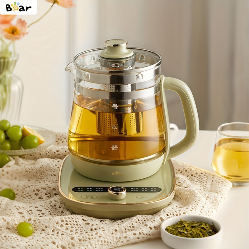 Health-Care Beverage Tea Maker and Kettle, 9-in-1 Programmable Brew Cooker Master, 1.5 L, Spruce Blue