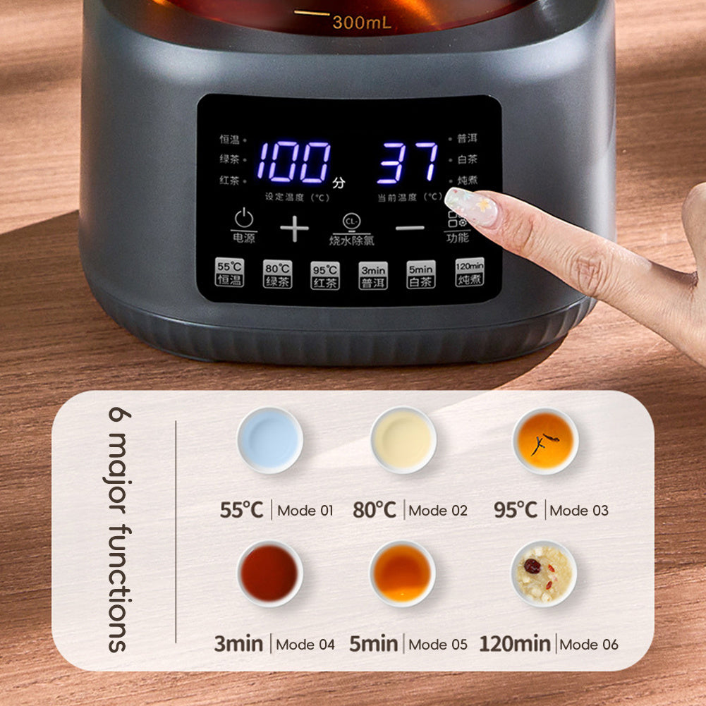 AU Plug Full-Automatic Steam Tea Maker Modern Electric Wellness Teapot Intelligent Temperature Control Household Office Desktop Tea Brewer Set