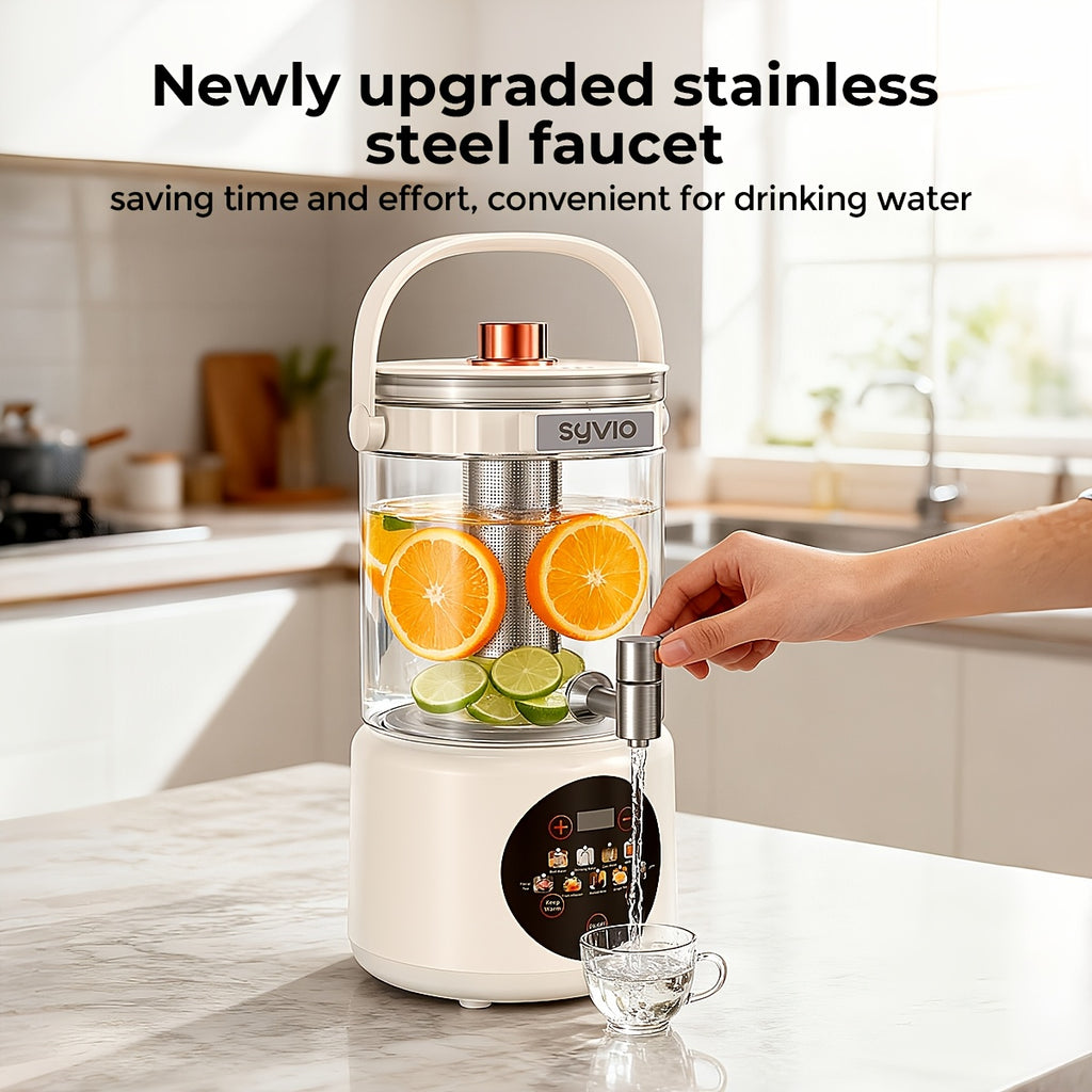 Health Drink Tea Set And Kettle, Can Be Cold Or Hot, Thermostatic Kettle With Faucet, 94.68 oz